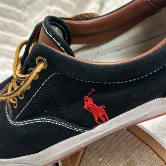 Polo Ralph Lauren | Vaughn Canvas/Leather Shoes, Size 8.5D, Very Good Condition - Picture 6 of 7